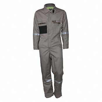 MCR SAFETY K2358 Flame-Resistant Coverall 64 Size, 55UY81