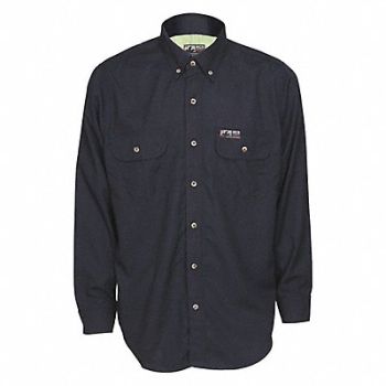 MCR SAFETY K2360 Flame-Resistant Collared Shirt XL Size, 55VC09