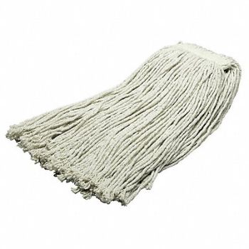 ABILITY ONE Wet Mop White Cotton, 55VD65