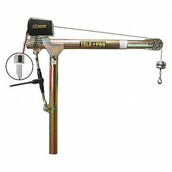 TELE-PRO Davit Crane 1200 lb 23in to 66in Reach, 55VE61