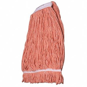 ABILITY ONE Wet Mop Head Orange Cotton, 55VE72