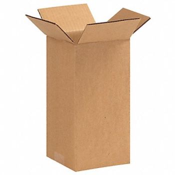 GRAINGER APPROVED Shipping Box 5x5x10 in, 11R280
