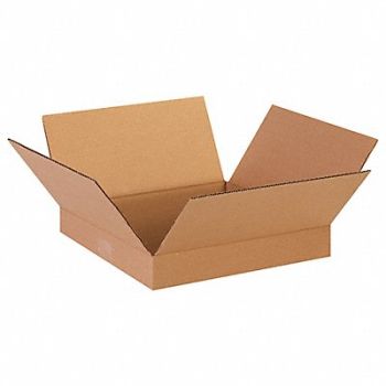 GRAINGER APPROVED Shipping Box 13x13x2 in, 55VG93