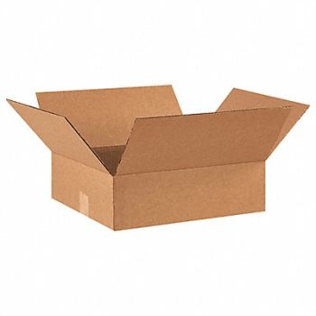 GRAINGER APPROVED Shipping Box 14x12x3 in, 55VH04