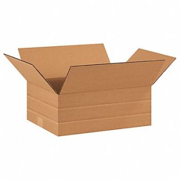 GRAINGER APPROVED Shipping Box 16x12x6-2 in, 55VH18