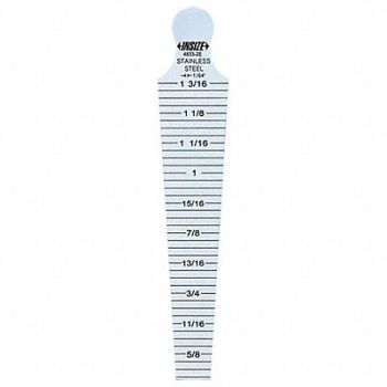 INSIZE Taper Gauge Graduations 1/64 in, 55VN62
