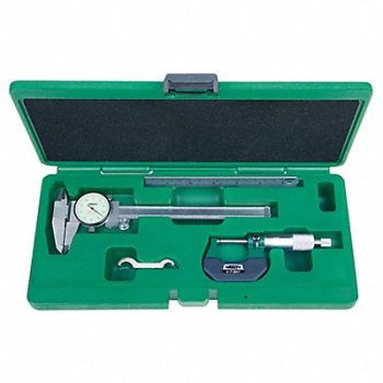 INSIZE Precision Meas.Tool Kit Dial Caliper, 55VN79