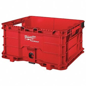 MILWAUKEE Plastic Tool Box 18 3/4 in, 55VT08