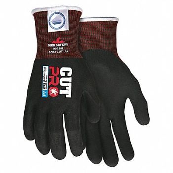 MCR SAFETY Cut-Resistant Gloves 2XL Glove Size PK12, 55VT17