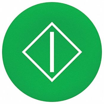 SCHNEIDER ELECTRIC Marked Push Button Cap Green 22mm, 55WG16