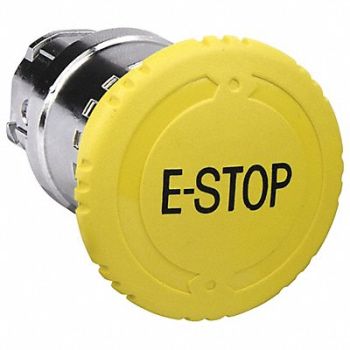 SCHNEIDER ELECTRIC Push Button Yellow 22mm, 55WG39