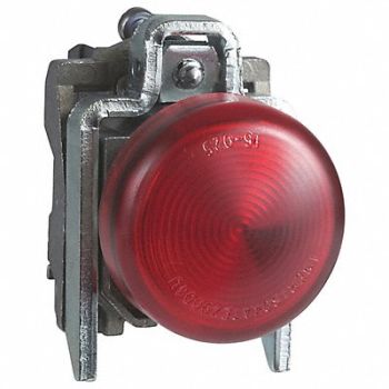 SCHNEIDER ELECTRIC Pilot Light 110 to 120VAC Red LED Lamp, 55WH15