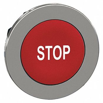 SCHNEIDER ELECTRIC Pushbutton Head Red White 30mm, 55WH45