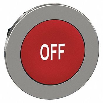 SCHNEIDER ELECTRIC Pushbutton Head Red White 30mm, 55WH46
