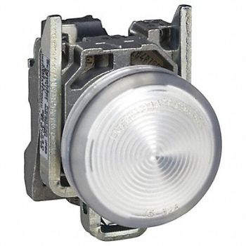 SCHNEIDER ELECTRIC Pilot Light Complete 230 to 240VAC White, 55WJ77