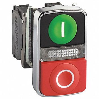 SCHNEIDER ELECTRIC Double Headed Push Button Metal, 55WJ79