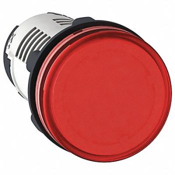 SCHNEIDER ELECTRIC Pilot Light 230 to 240VAC Red LED Lamp, 55WK47