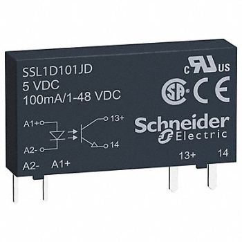 SCHNEIDER Solid State Relay 3-12V DC 0.1A Pins, 55WZ90