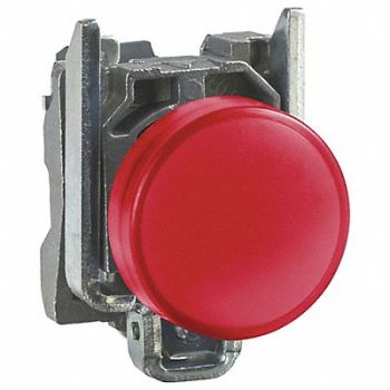 SCHNEIDER ELECTRIC Pilot Light 110 to 120VAC Red LED Lamp, 55WM21