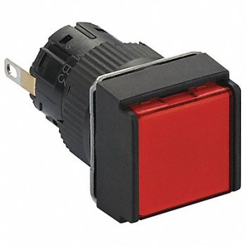 SCHNEIDER ELECTRIC Pilot Light 24VDC Red LED Lamp, 55WP40