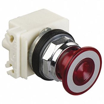 SCHNEIDER ELECTRIC Head for Push Button 30mm Red, 55WR19