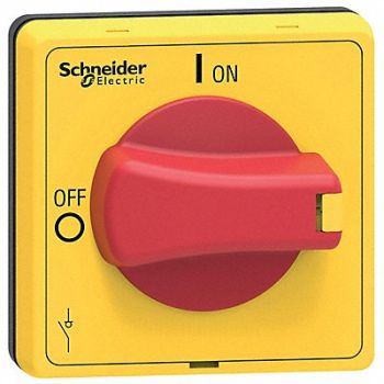 SCHNEIDER RotaryHandle Red/Yellow NEMA1/12/3R/4/4X, 55WT78