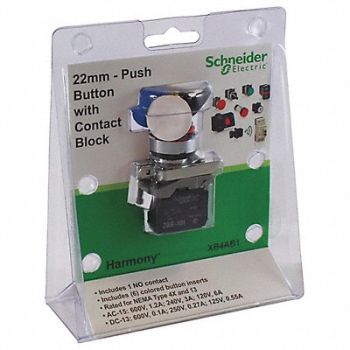 SCHNEIDER ELECTRIC Push Button 22mm Momentary, 55WT97