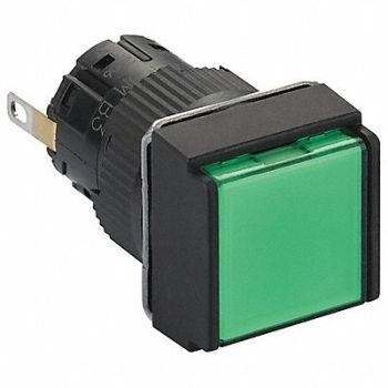 SCHNEIDER ELECTRIC Pilot Light 24VDC Green LED Lamp, 55WU80
