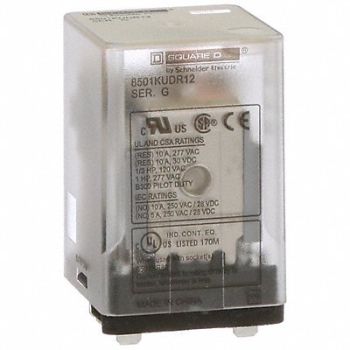 SCHNEIDER Relay 110V DC 10 A 8 Pins, 55WY57
