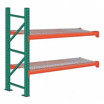 LYON Pallet Rack Add-On Unit 2 Shelves Steel, 55XG17