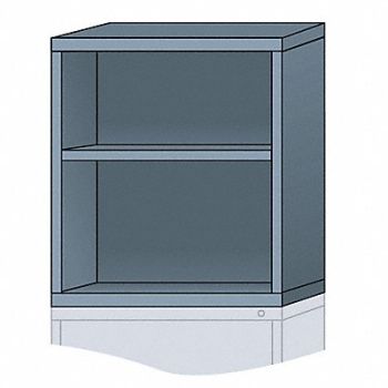 LYON K3819 ModShelfCab 31 x30 x28 1/4 DvGry 2Shlv, 55XL81