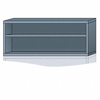 LYON K3814 ModShelfCab 25 x30 x28 1/4 DvGry 2Shlv, 55XL83