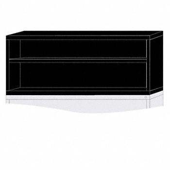LYON K3814 ModShelfCab 25 x30 x28 1/4 Black 2Shlv, 55XL95