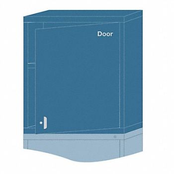 LYON K3818 ModShelfCab 31 x30 x28 1/4 Blue 2Shlv, 55XM06