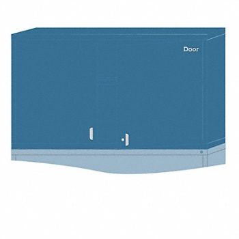 LYON ModShelfCab 31 x30 x28 1/4 Blue 2Shlv, 55XM12