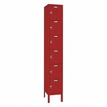 LYON Wrdrb Lckr 6x1Lckr Red 78 x12 x12 Assm, 55YA16