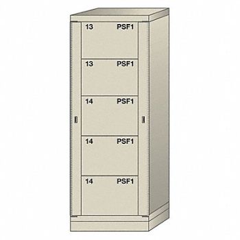 LYON Modular Drawer Cabinet 59-1/4 H Putty, 55YC50