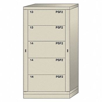 LYON Modular Drawer Cabinet 59-1/4 H Putty, 55YC51