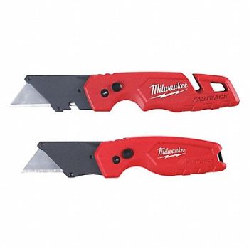 MILWAUKEE Folding Utility Knife 6-7/8 L, 55ZY65
