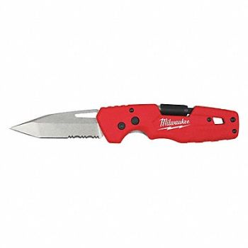MILWAUKEE Folding Utility Knife 7-7/8 L, 55ZY76