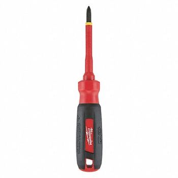 MILWAUKEE Insulated Phillips Screwdriver #1, 55ZY79