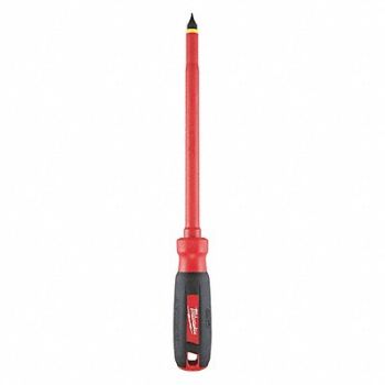 MILWAUKEE Insltd Slotted Screwdriver 3/8 in, 55ZY85