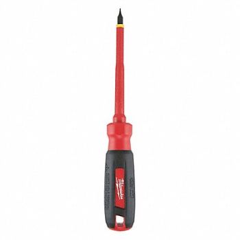 MILWAUKEE Insltd Slotted Screwdriver 3/16 in, 55ZY86