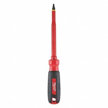 MILWAUKEE Insulated Square Screwdriver #3, 55ZY93