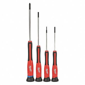 MILWAUKEE Screwdriver Set NmPcs4, 55ZY94