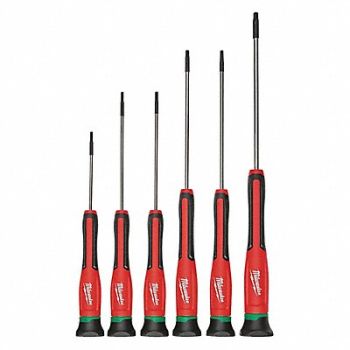 MILWAUKEE Screwdriver Set NmPcs6, 55ZY96