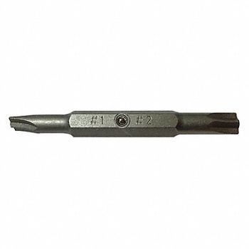 MILWAUKEE Double End Screwdriver Bit Combo #1 #2, 55ZZ27