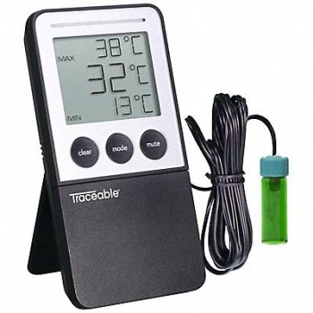 TRACEABLE Freezer Digital Thermometer Probe Bottle, 802LK4