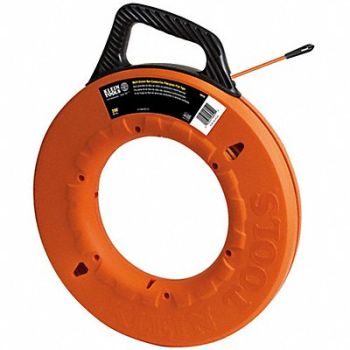 KLEIN TOOLS Fish Tape 200 ft L 3/16 Tape Size, 58UR71
