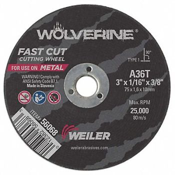 WOLVERINE CW 3 x 1/16 x 3/8 A36TWB, 43VN12